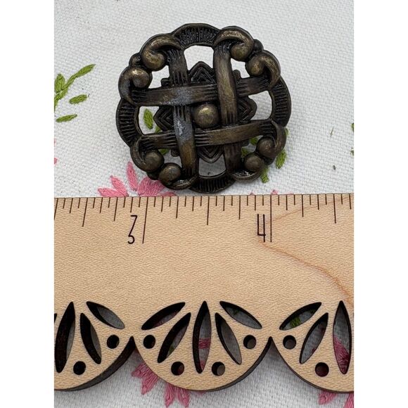 LOT Vintage Hardware Drawer Pulls Knobs Brass Copper Bronze Provincial - Picture 4 of 8